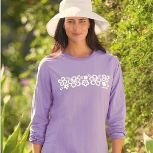 Solumbra Hibiscus Flower Print Shirt. / Womens SPT-Shirt